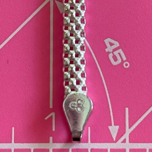 Sterling Silver from ITALY - Serpentine Chain or Cobra Chain 7 inch bracelet. - Picture 4 of 6